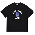 BAPE Check College Ape Head Men's T-Shirt - Black