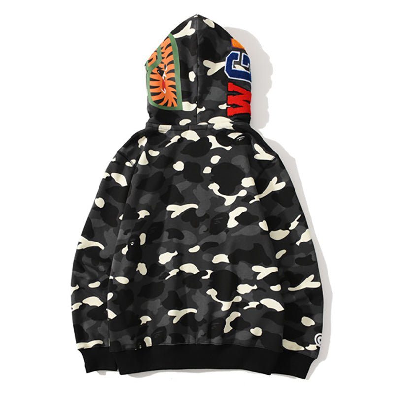 BAPE Glow Camo Wide Shark Full-Zip Hoodie product image