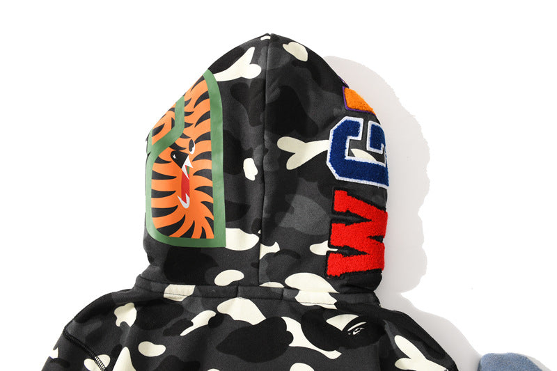 BAPE Glow Camo Wide Shark Full-Zip Hoodie product view 15