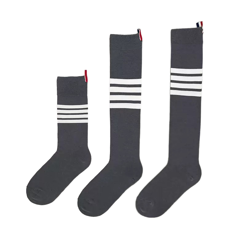 Classic 4-bar cotton socks THOM TREND