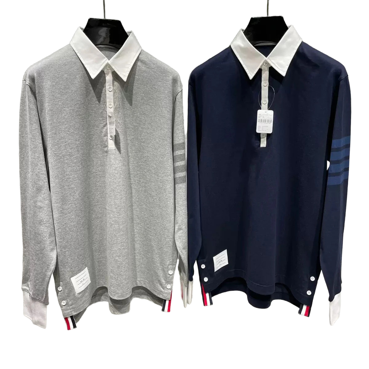 2025SS Lapel long-sleeved T-shirt THOM TREND