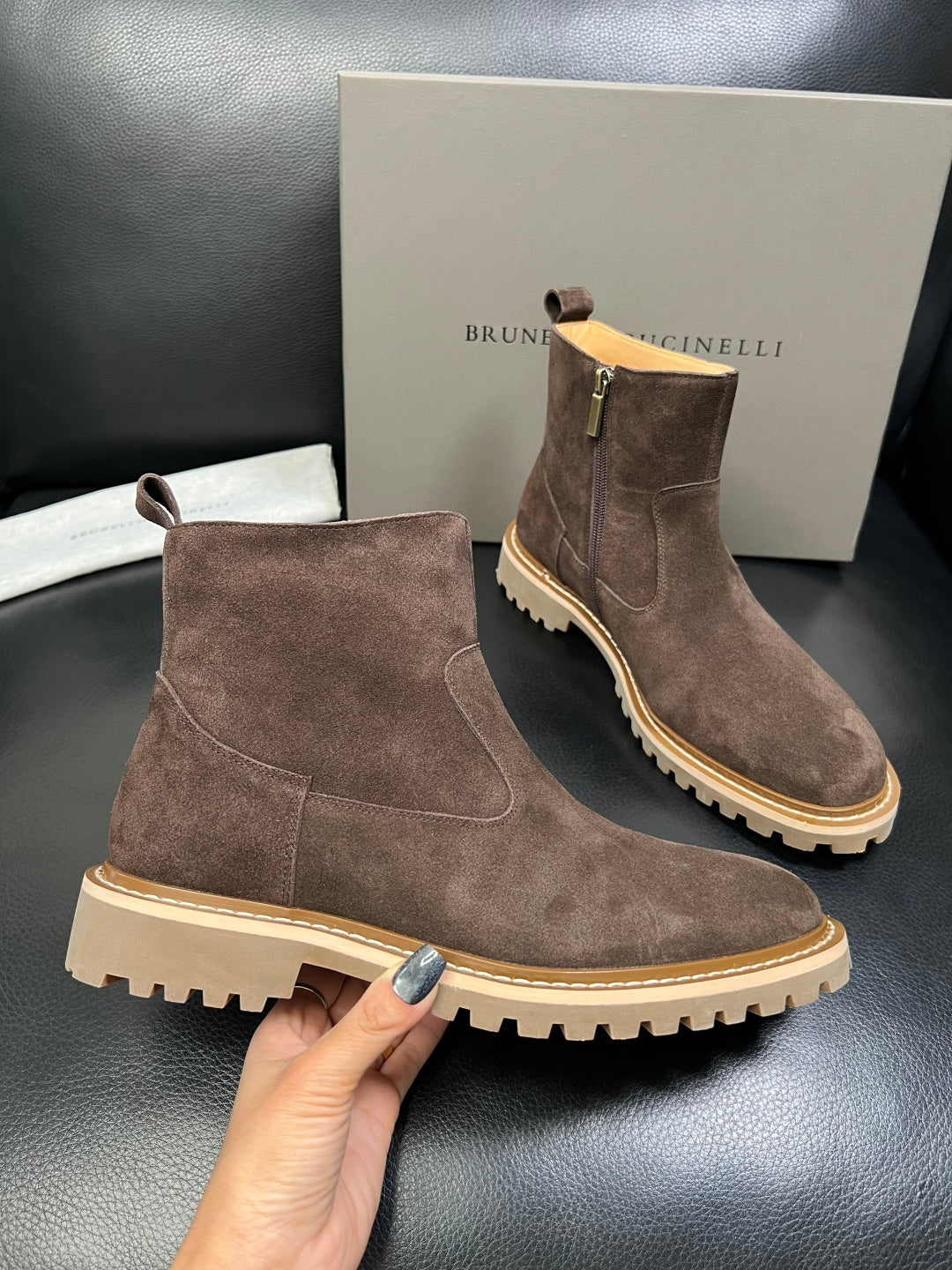 2025SS Suede ankle boots THOM TREND