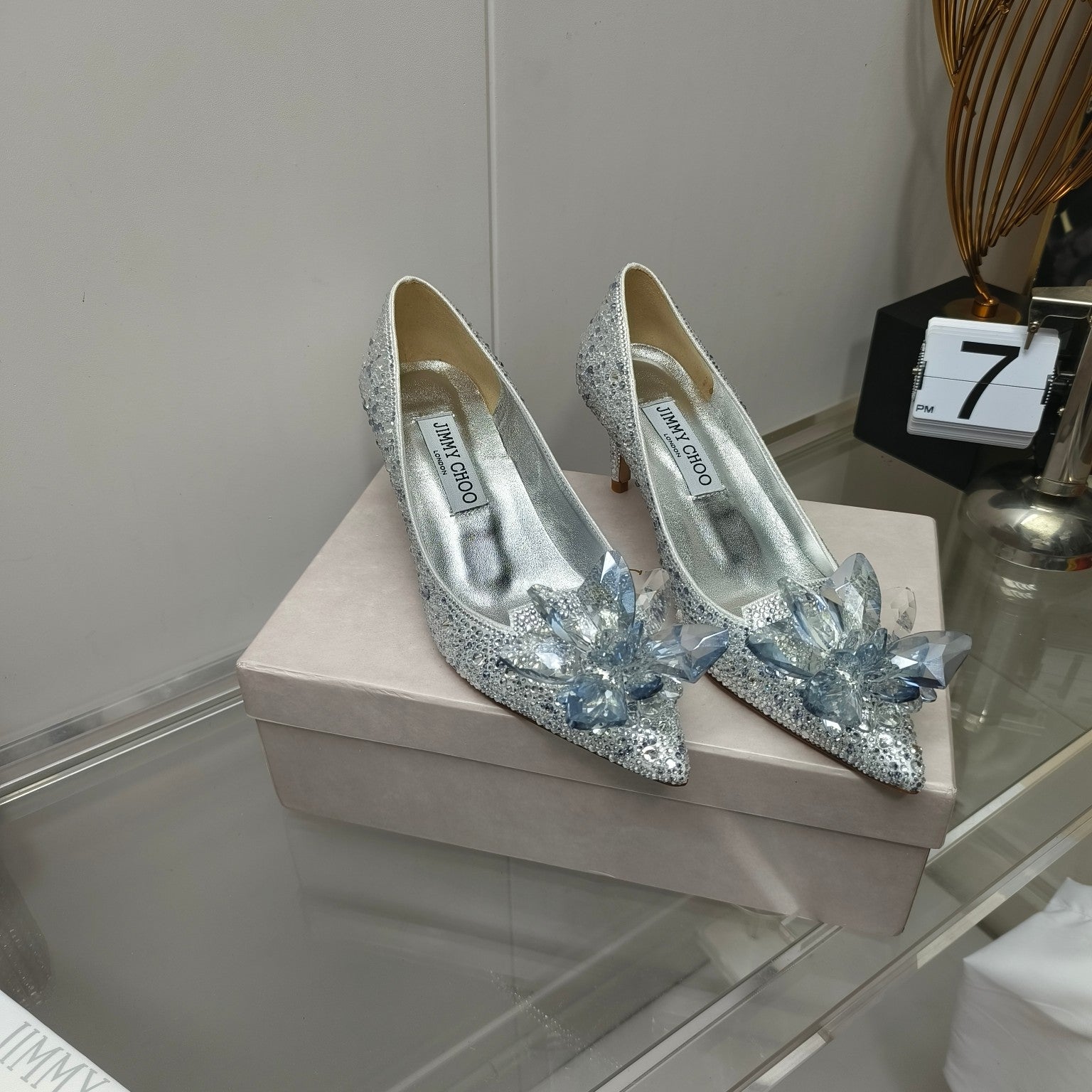 Mid-heel crystal shoes THOM TREND