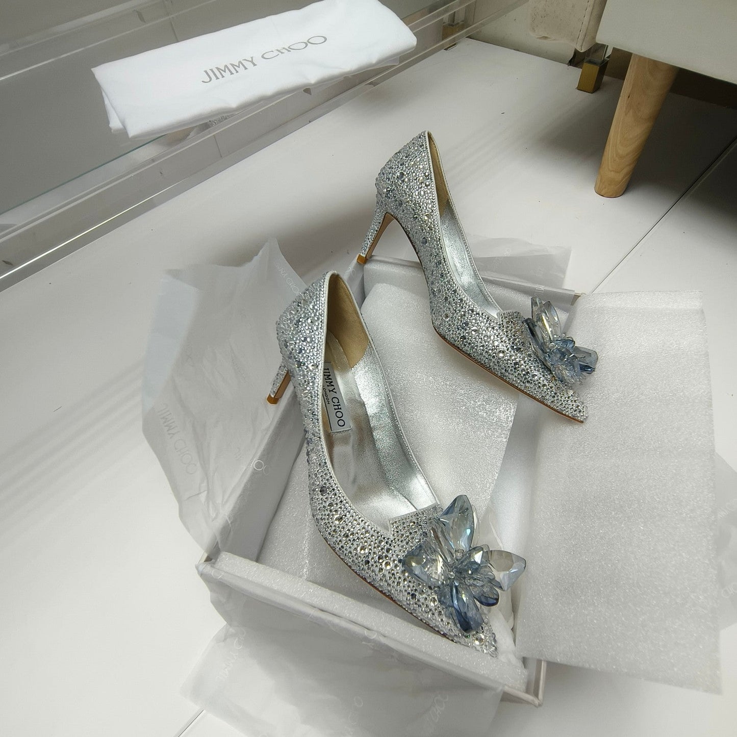 Mid-heel crystal shoes THOM TREND