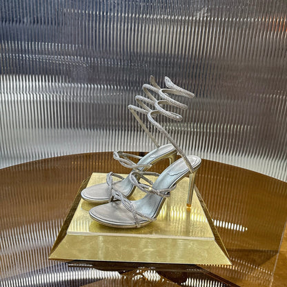 Rhinestone-encrusted high heels THOM TREND