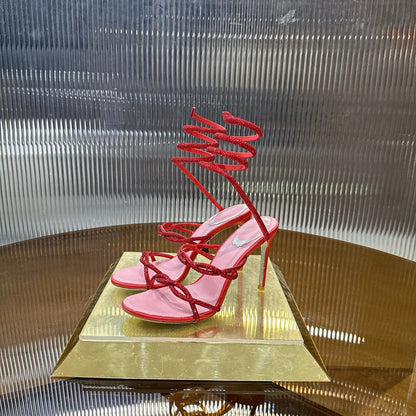 Rhinestone-encrusted high heels THOM TREND