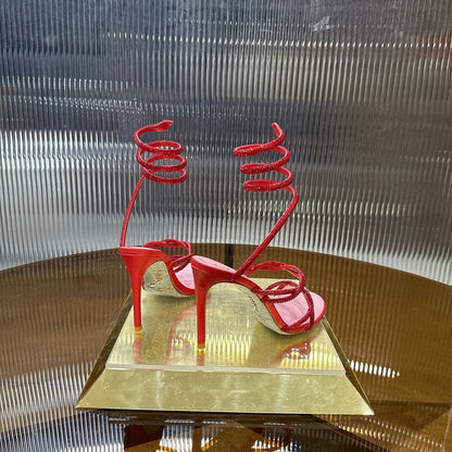 Rhinestone-encrusted high heels THOM TREND