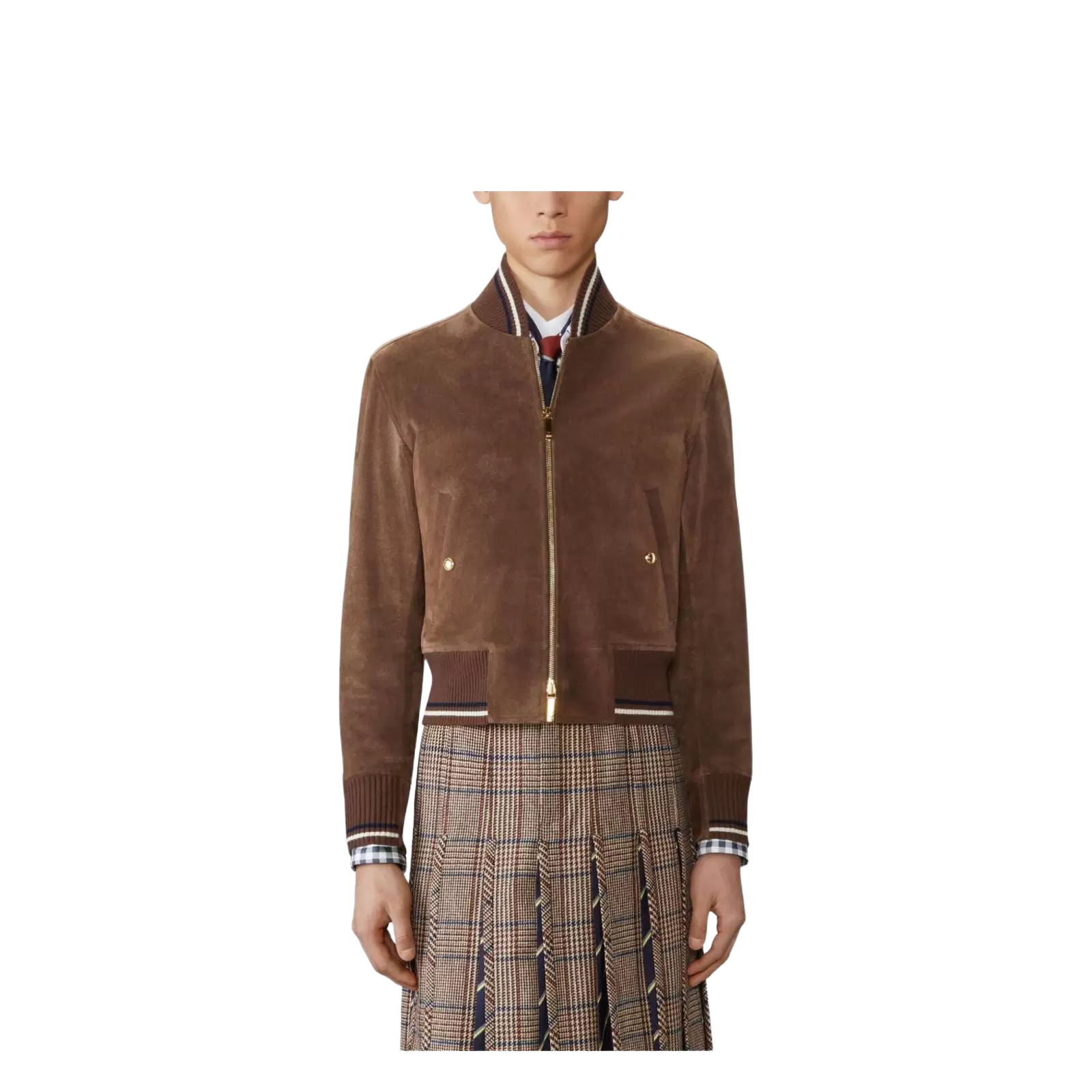 2025 ss Men's suede jacket THOM TREND