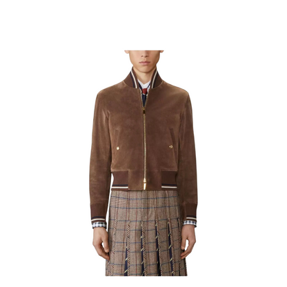 2025 ss Men's suede jacket THOM TREND