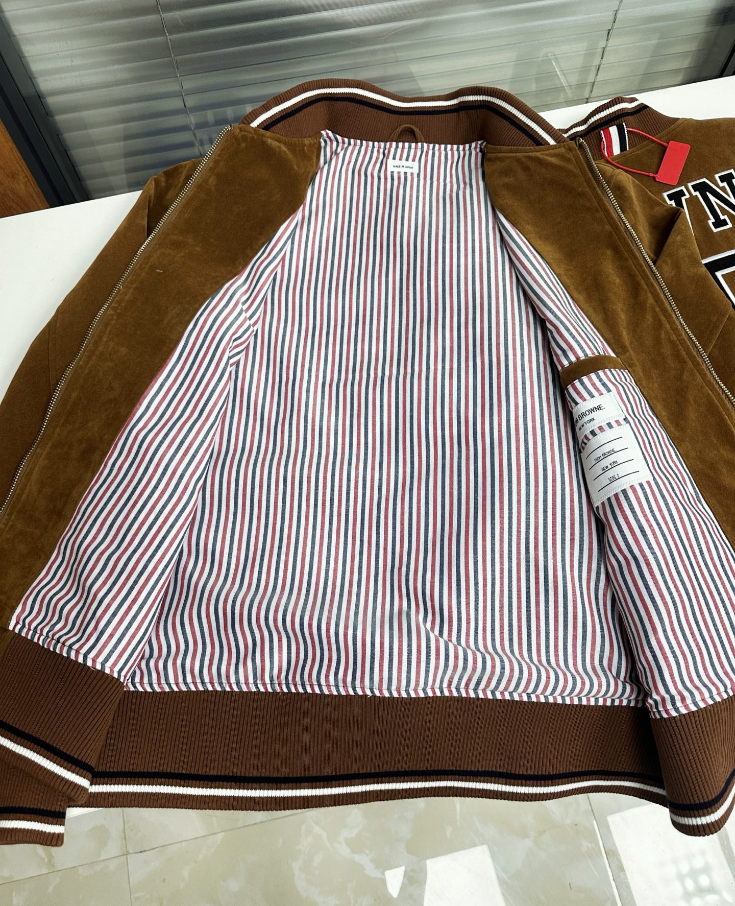 2025 ss Men's suede jacket THOM TREND