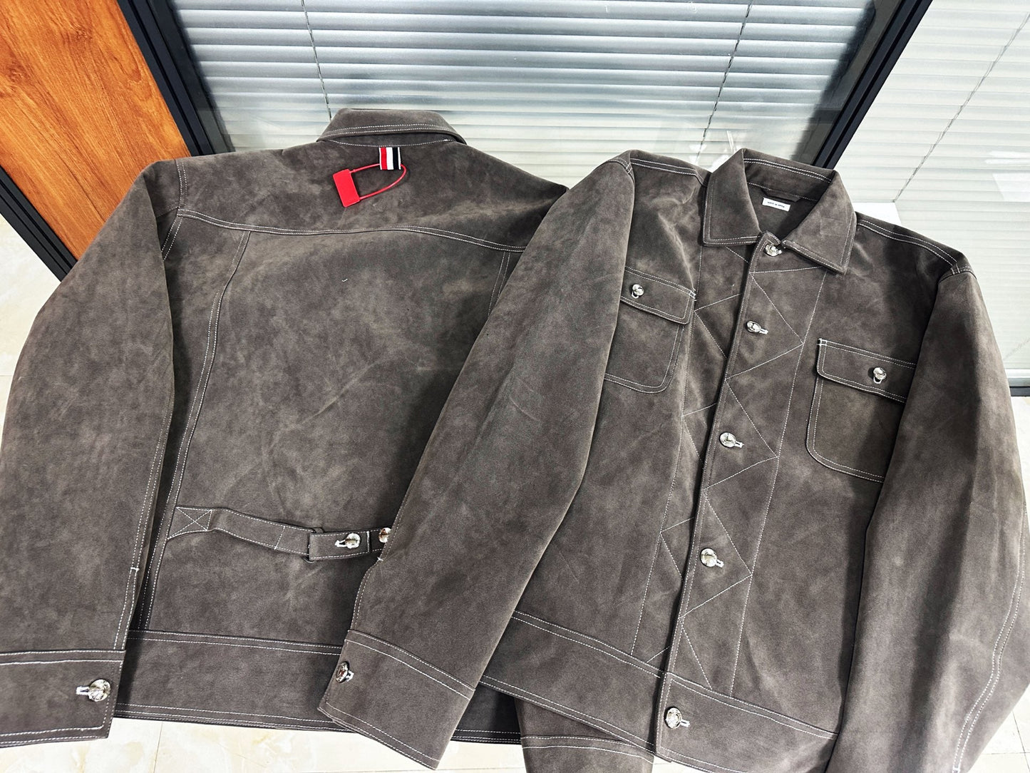 2025 ss Men's workwear suede jacket THOM TREND