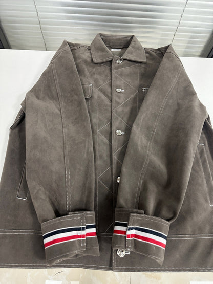 2025 ss Men's workwear suede jacket THOM TREND