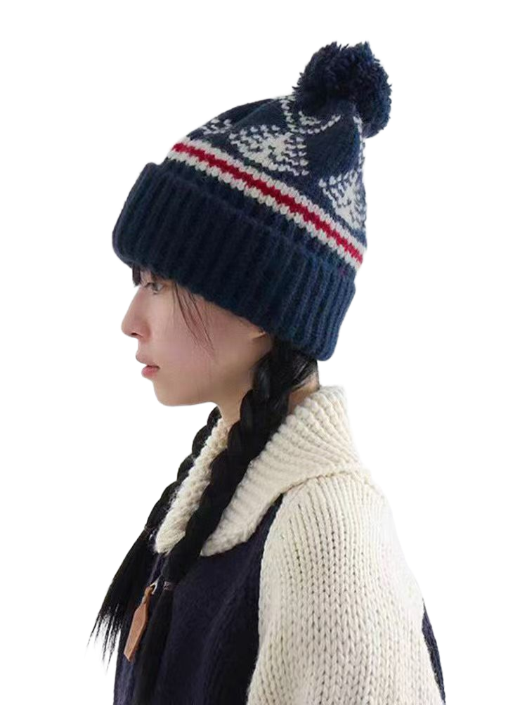 2025SS  Fair Isle hat THOM TREND