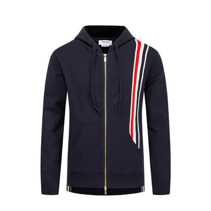 Men's Classic Four-Bar Knitwear - 100% Cotton Made in Japan by Thom Browne, garment detail view
