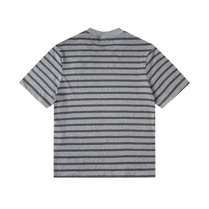 2026 AMI PARIS Unisex Striped T-Shirts THOM TREND