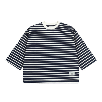 2026 AMI PARIS Women's Striped T-Shirts THOM TREND