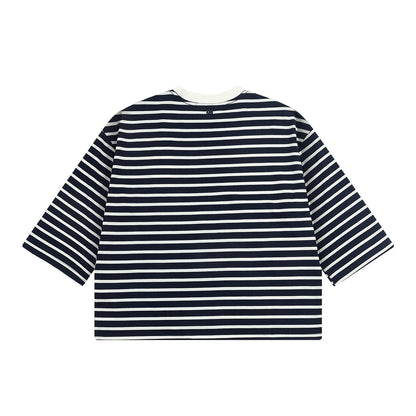2026 AMI PARIS Women's Striped T-Shirts THOM TREND