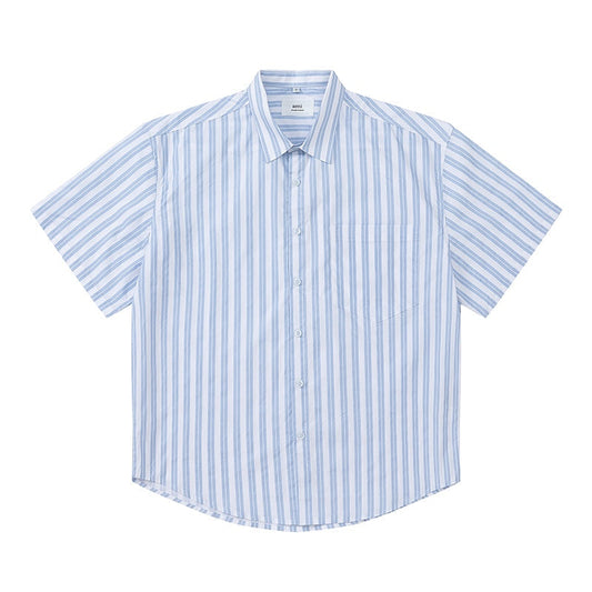 AMI PARIS Unisex Short-Sleeve Striped Shirts THOM TREND