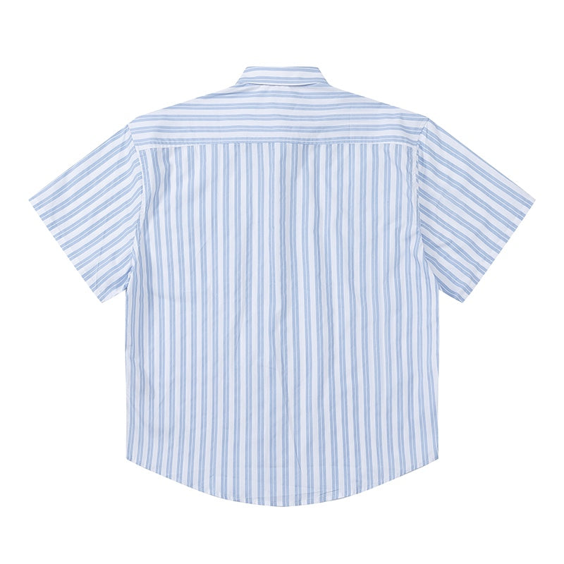 AMI PARIS Unisex Short-Sleeve Striped Shirts THOM TREND