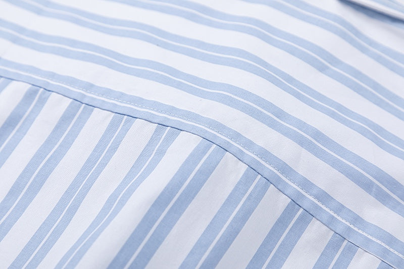 AMI PARIS Unisex Short-Sleeve Striped Shirts THOM TREND