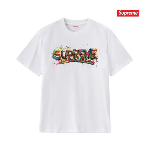 Spray Paint Graffiti Colorful Letter Unisex T-Shirt THOM TREND