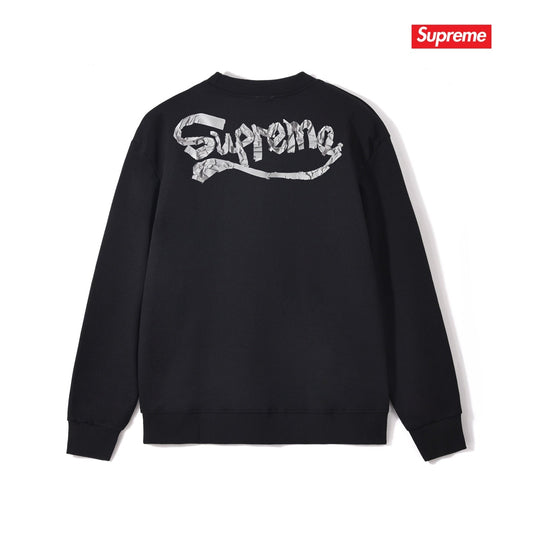 Logo Print Crewneck Sweatshirt THOM TREND