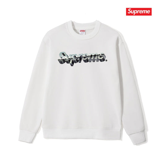 3D Logo Print Crew Neck Sweatshirt THOM TREND