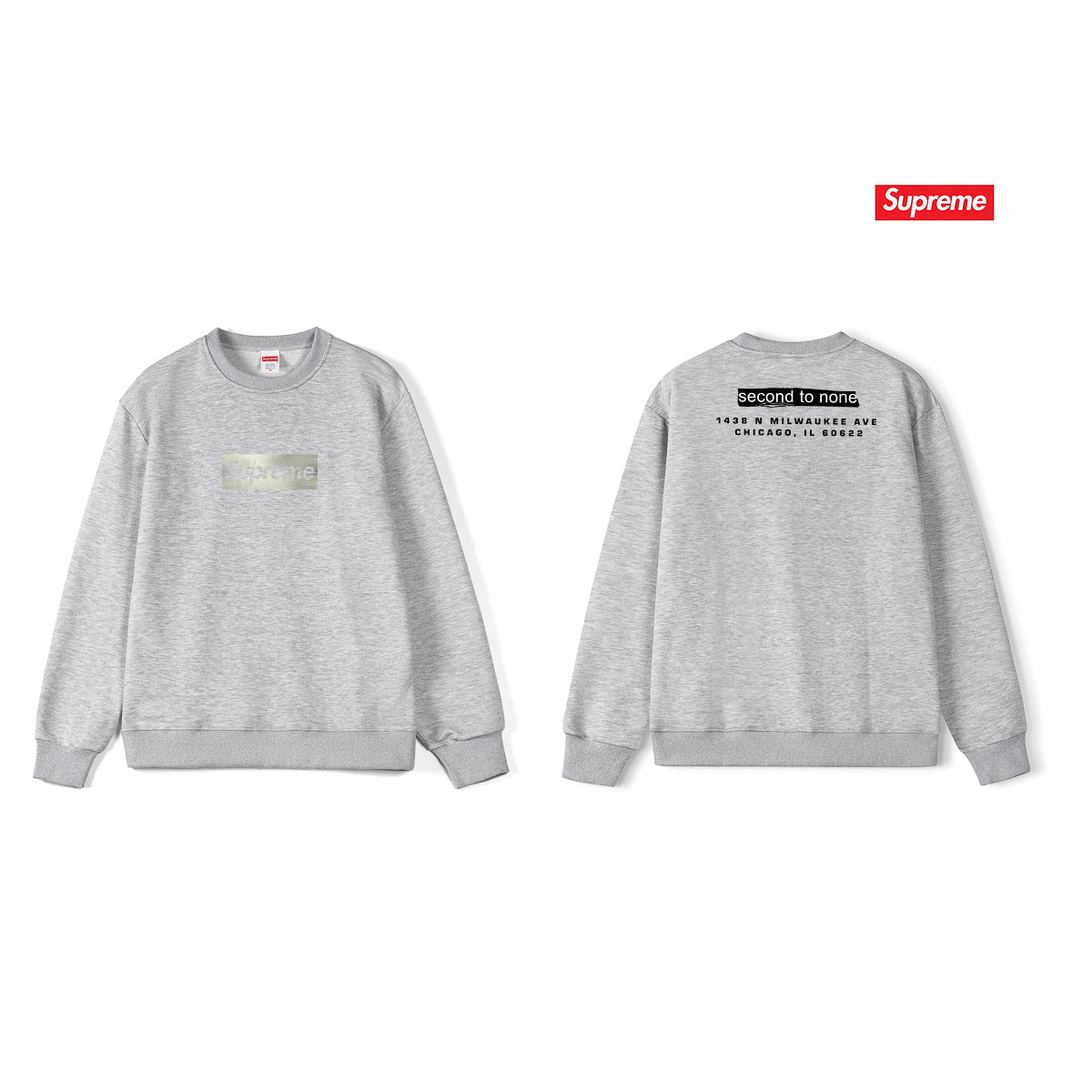 Solid Color Crew Neck Sweatshirt THOM TREND