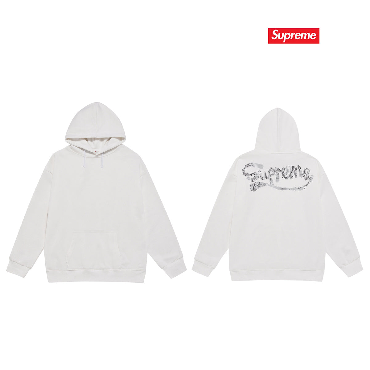 Heavyweight Logo Print Hoodie THOM TREND
