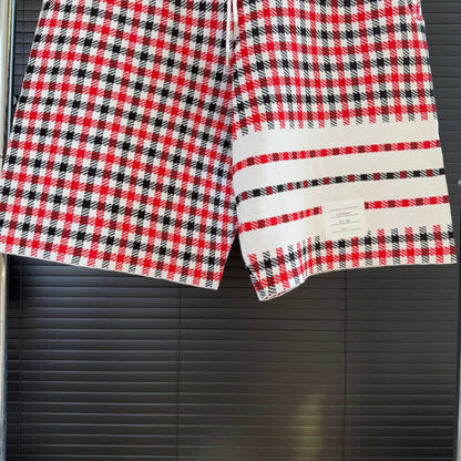2026  Four-Stripe Jacquard Knit Shorts THOM TREND