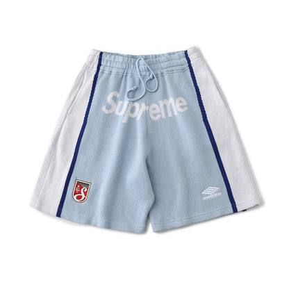 Knit Spliced American Shorts – Unisex Light Luxury Station