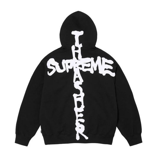 Supreme x Thrasher FW24 Flame Print Zip Hoodie Light Luxury Station