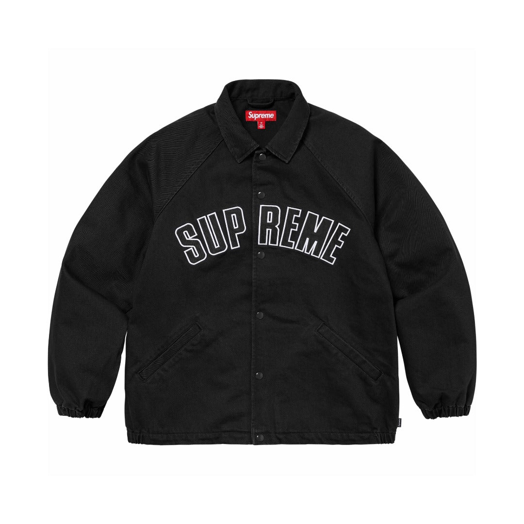 Cracked Arc Logo Coach Jacket Light Luxury Station