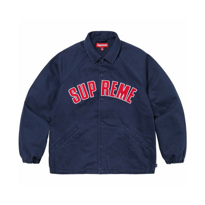 Cracked Arc Logo Coach Jacket Light Luxury Station