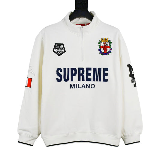 Supreme 22FW Milano Half-Zip Pullover Light Luxury Station