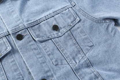 Burberry x Supreme Equestrian Logo Denim Jacket Light Luxury Station