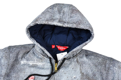 Printed hooded cotton jacket Light Luxury Station
