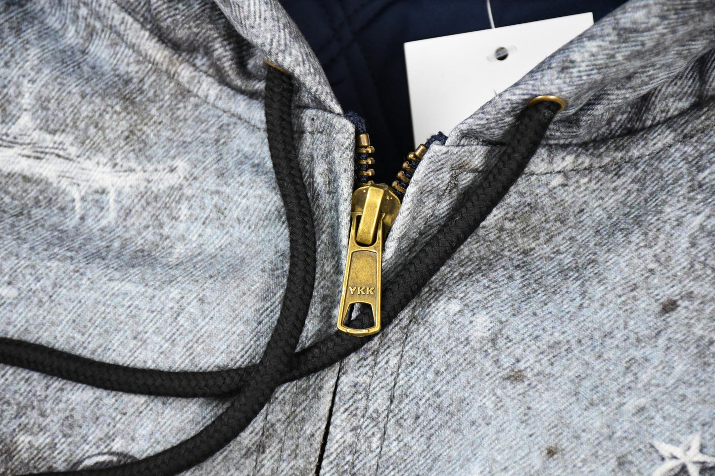 Printed hooded cotton jacket Light Luxury Station