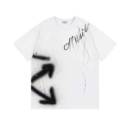 New Printed T-Shirt Light Luxury Station