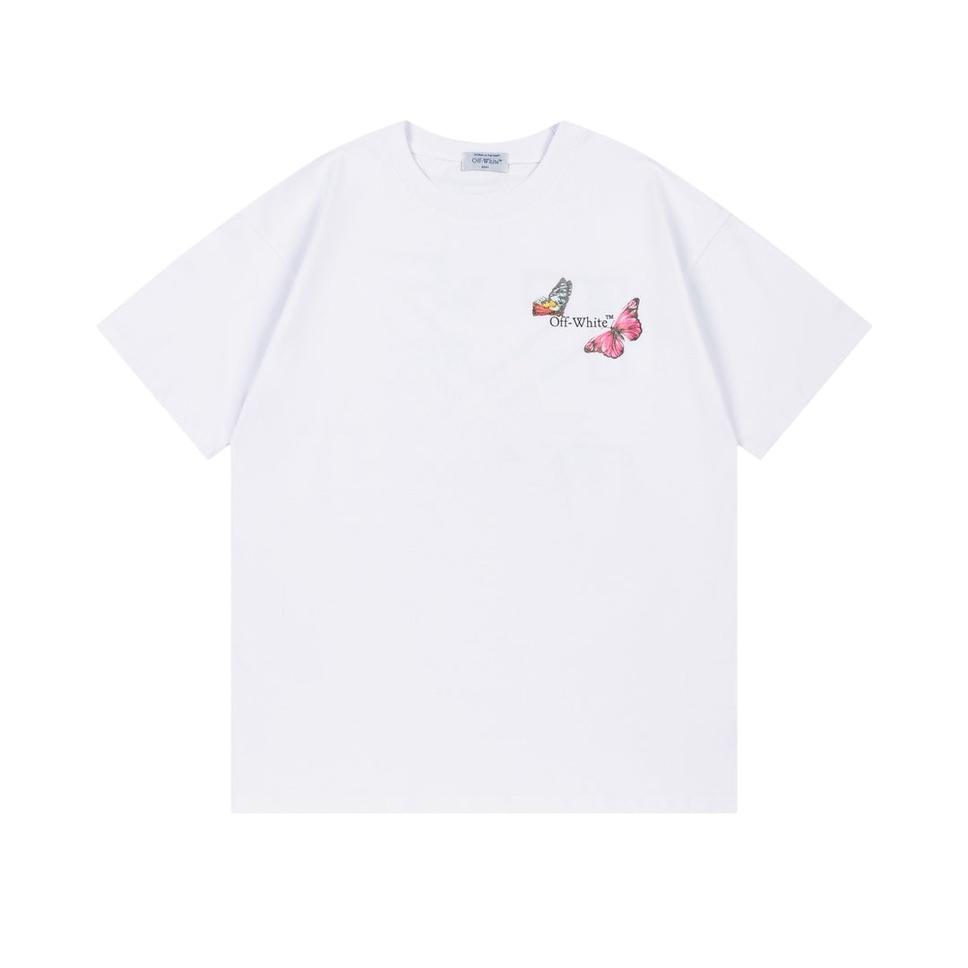 New Butterfly-Print T-Shirt Light Luxury Station
