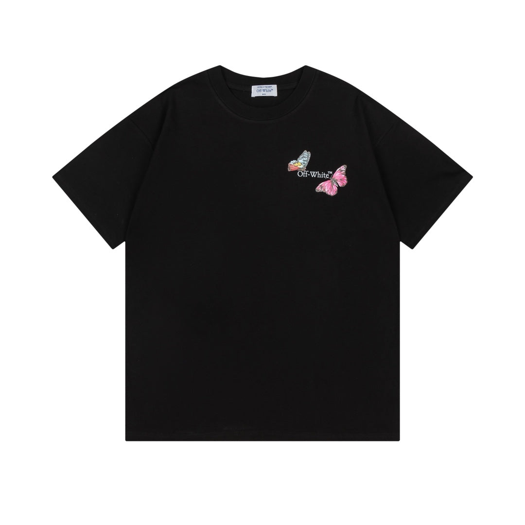 New Butterfly-Print T-Shirt Light Luxury Station