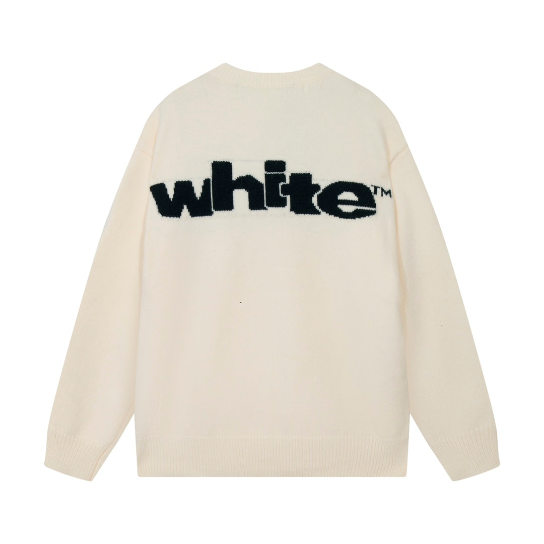 Oversized Letter Print Crewneck Sweatshirt Light Luxury Station