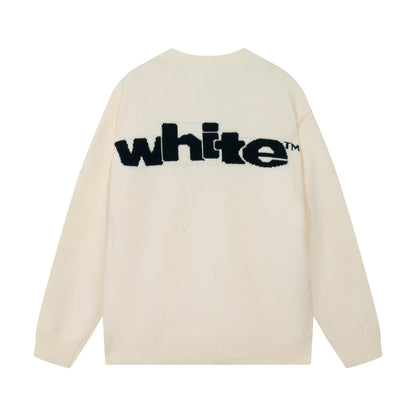 Oversized Letter Print Crewneck Sweatshirt Light Luxury Station
