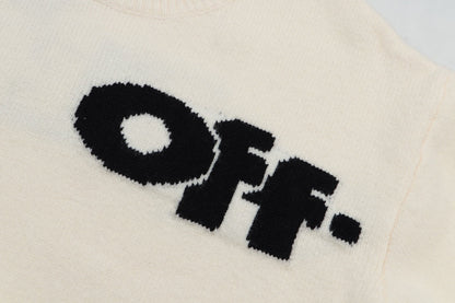 Oversized Letter Print Crewneck Sweatshirt Light Luxury Station