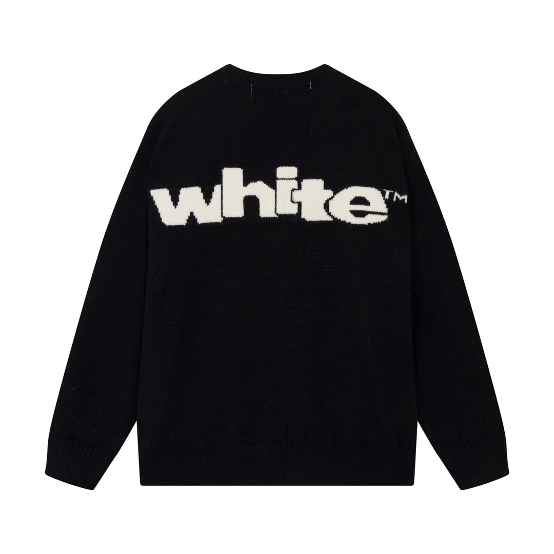 Oversized Letter Print Crewneck Sweatshirt Light Luxury Station