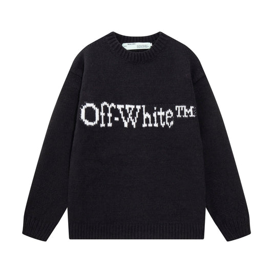 Oversized Letter Print Crewneck Sweatshirt Light Luxury Station