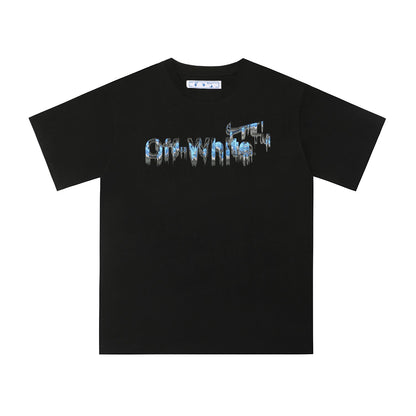 Graphic Print Short Sleeve T-Shirt Light Luxury Station