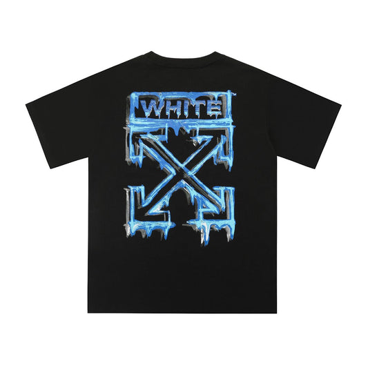 Graphic Print Short Sleeve T-Shirt Light Luxury Station