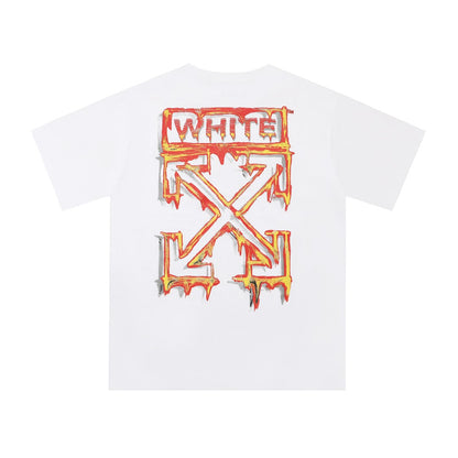 Graphic Print Short Sleeve T-Shirt Light Luxury Station