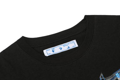 Graphic Print Short Sleeve T-Shirt Light Luxury Station